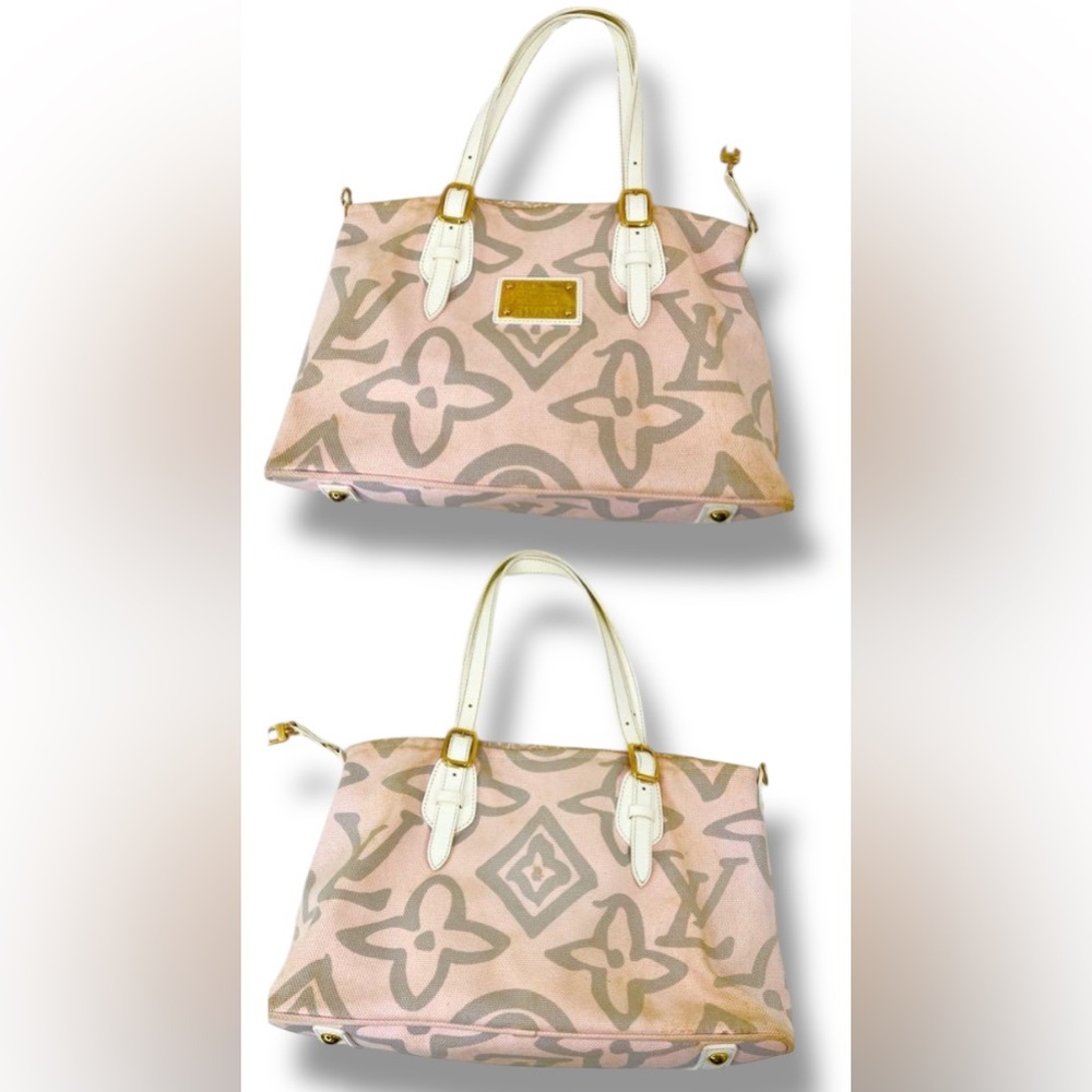 Louis Vuitton Tahitienne Cabas PM Rose Pink Tote Bag 2008 Cruise Collection - Picture 3 of 10